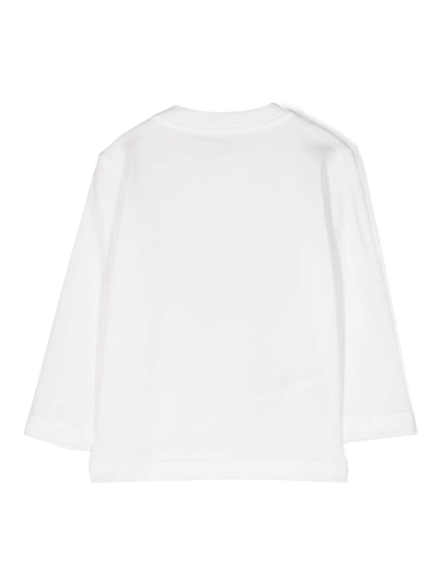 Shop Il Gufo Appliqué-detail Cotton Sweatshirt In White