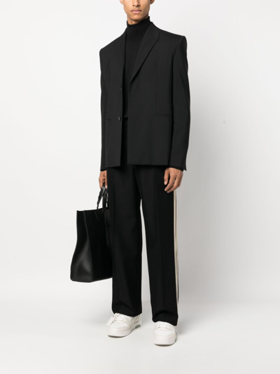 Palm Angels Men's Cotton Track Pants In Black