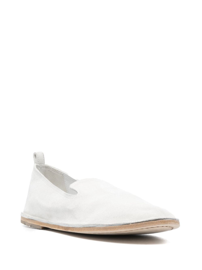 Marsèll Strasacco Slip-on Leather Loafers In Grey