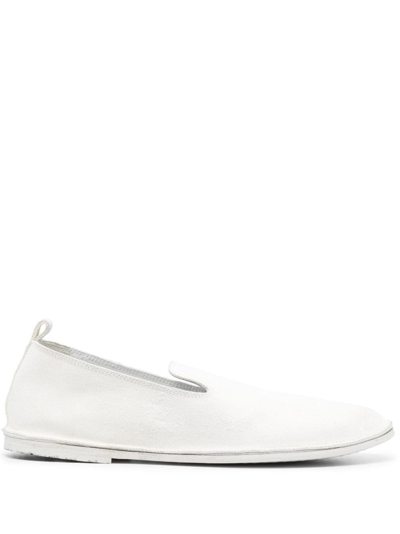Shop Marsèll Strasacco Round-toe Loafers In White