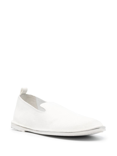 Shop Marsèll Strasacco Round-toe Loafers In White