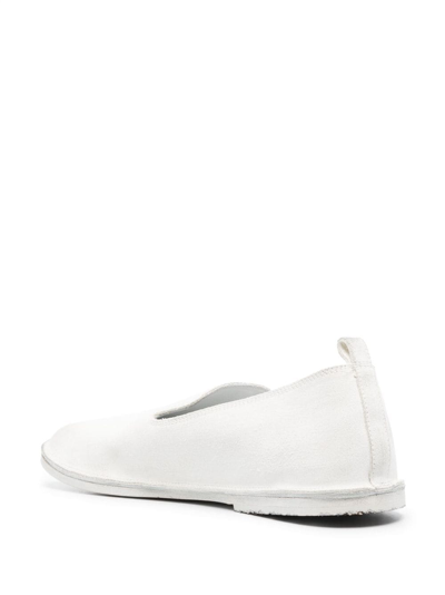 Shop Marsèll Strasacco Round-toe Loafers In White