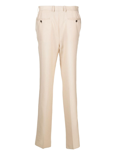 Shop Bally Pressed-crease Tailored Trousers In Neutrals