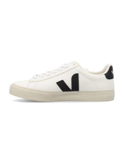 Shop Veja Campo Sneakers In Extra White/black