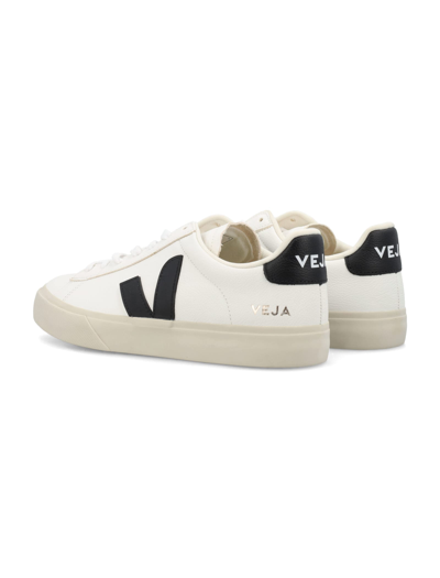 Shop Veja Campo Sneakers In Extra White/black