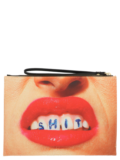 Seletti Shit Clutch In Multicolor