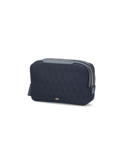 Shop Anya Hindmarch Clutch In Blue