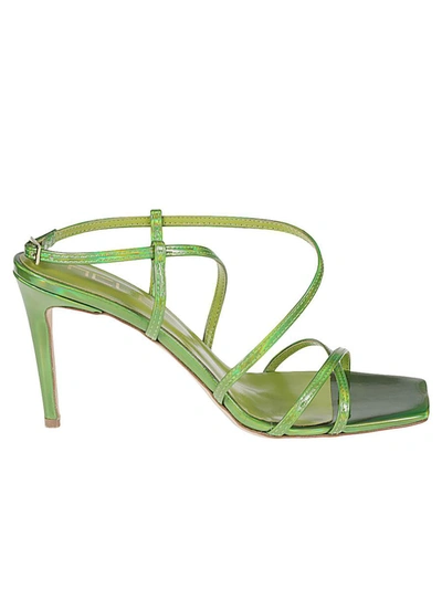 Shop Ncub Heel Sandals In Green