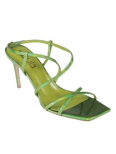 Shop Ncub Heel Sandals In Green