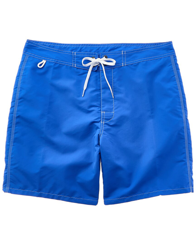 Shop Sundek Fix Waist Swim Trunk In Blue