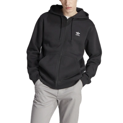 Shop Adidas Originals Mens  Essential Full-zip Hoodie In Black/white
