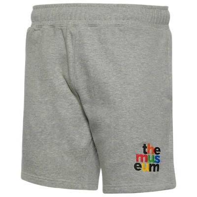 Shop Museum Dc Mens  Fleece Logo Shorts In Gray
