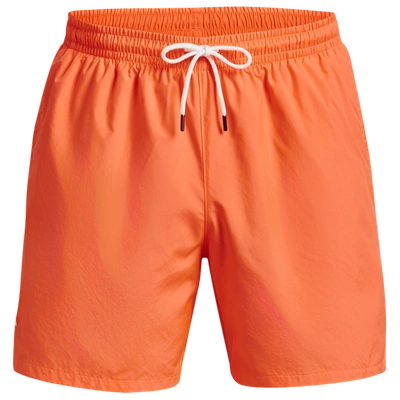 Shop Under Armour Mens  Woven Volley Shorts In Orange/orange
