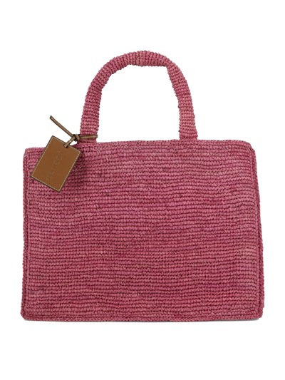 Shop Manebi "sunset Large" Shoulder Bag In Fuchsia