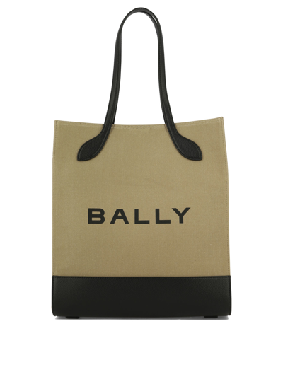 Shop Bally "" Tote Bag In Beige