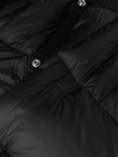 Shop Rick Owens Long Sleeves Hooded Liner Padded Jacket