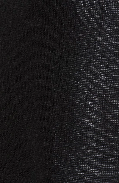Vince Camuto Sequin Front Twist Keyhole Midi Dress In Black