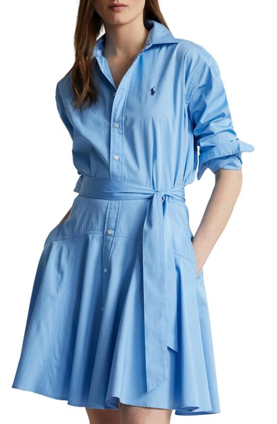 Polo Ralph Lauren Women's Belted A-line Cotton Shirtdress In Astor