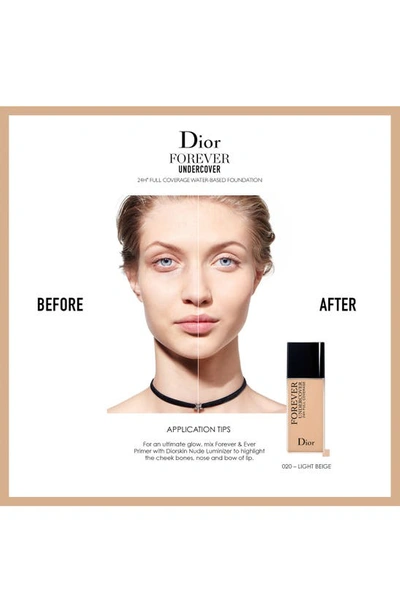 Shop Dior Skin Forever Undercover 24-hour Full Coverage Liquid Foundation In 020 Light Beige