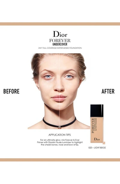 Shop Dior Skin Forever Undercover 24-hour Full Coverage Liquid Foundation In 020 Light Beige