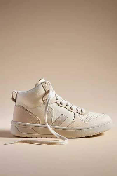 Shop Veja V-15 Sneakers In White