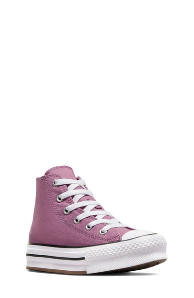 Shop Converse Kids' Chuck Taylor® All Star® Eva Lift High Top Sneaker In Dahlia/ White/ Black
