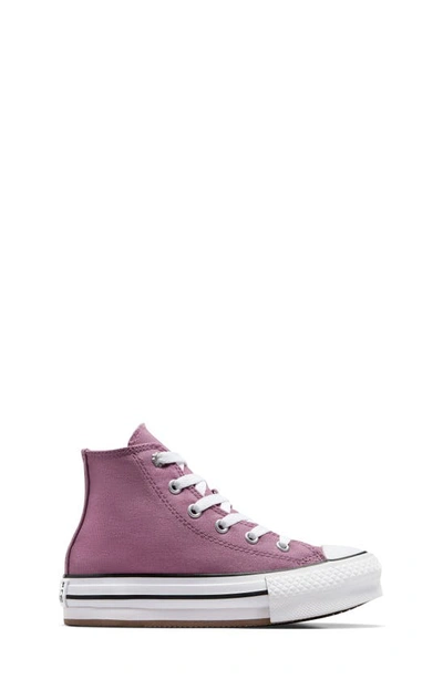 Shop Converse Kids' Chuck Taylor® All Star® Eva Lift High Top Sneaker In Dahlia/ White/ Black