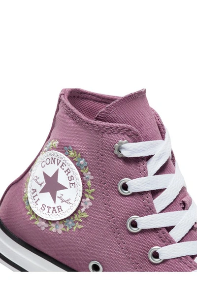 Shop Converse Kids' Chuck Taylor® All Star® Eva Lift High Top Sneaker In Dahlia/ White/ Black