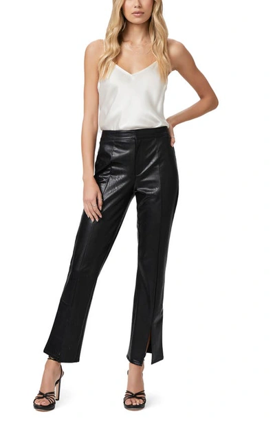 Shop Paige Mesa Faux Leather Pants In Black