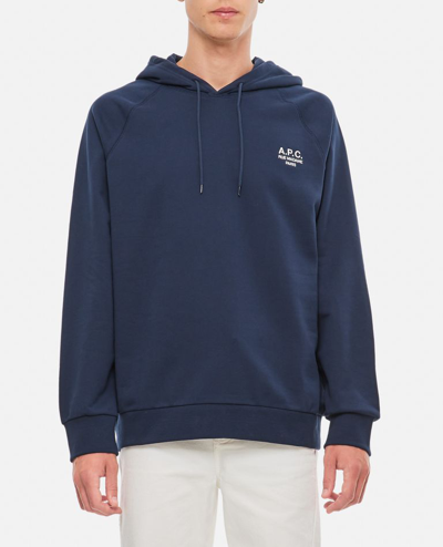 Shop Apc Oscar Hoodie Sweatshirt In Blue