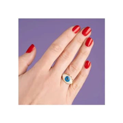 Shop Coucou Suzette Oed Mood Ring In Gold