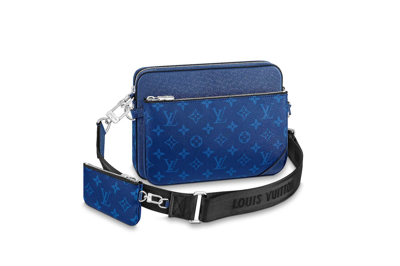 louis vuitton messenger bag blue