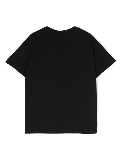 Shop Amiri Stars Logo-print Cotton T-shirt In Black