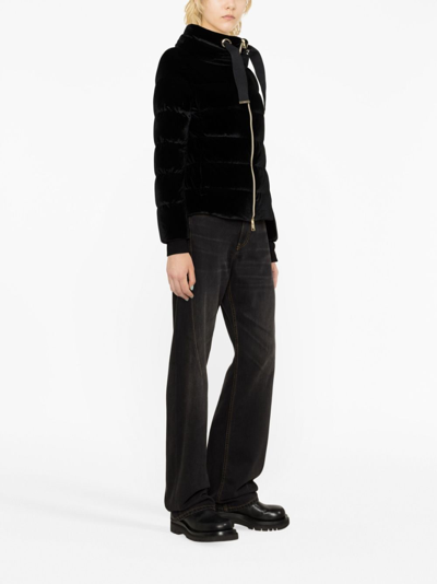Shop Herno Feather-down Puffer Jacket In Black