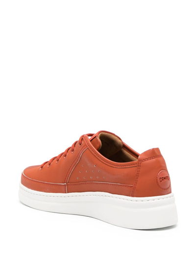 Shop Camper Runner Up Logo-patch Sneakers In Red