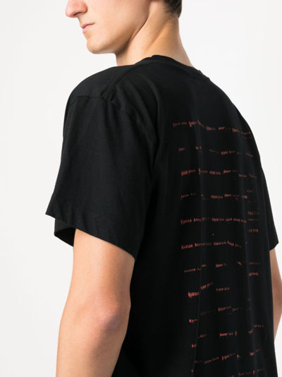 Shop Simone Rocha Logo-print Cotton T-shirt In Black