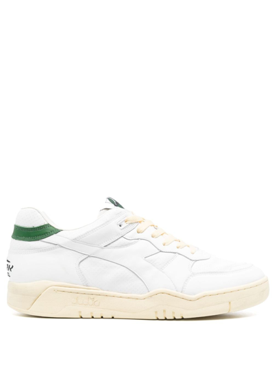 Shop Diadora B.560 Leather Low-top Sneakers In White
