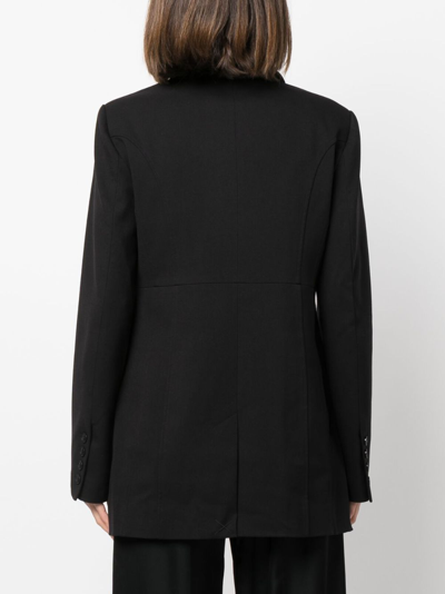 Shop Gestuz Caisagz Double-breasted Blazer In Black