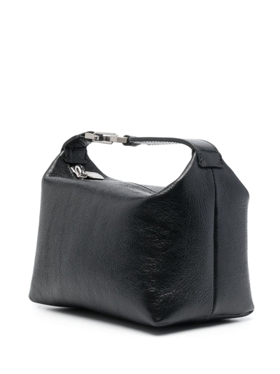 Shop Eéra Moon Leather Tote Bag In Black
