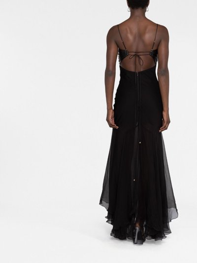 Shop Maria Lucia Hohan Leslie Maxi Dress In Black