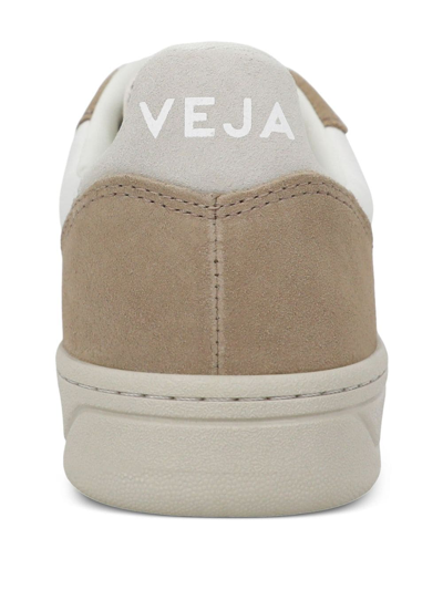 Shop Veja V10 Chromefree Low-top Sneakers In Neutrals