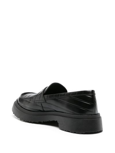 Shop Camper Walden Logo-tag Loafers In Black