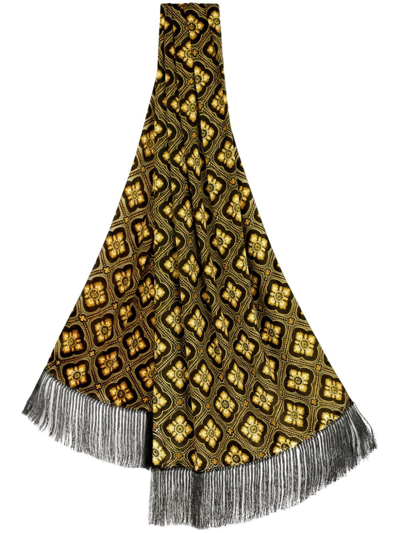 Etro Velvet Shoulder Scarf In Black