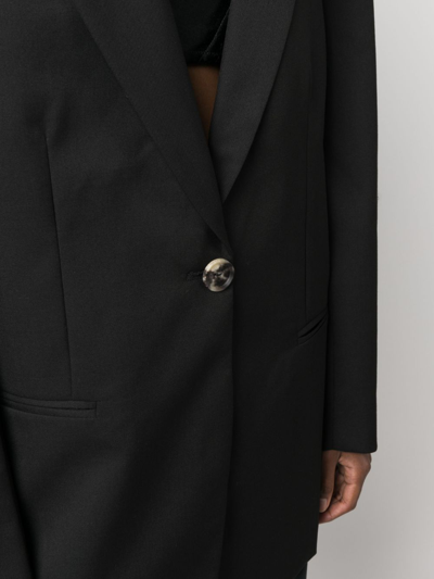 Shop Christopher Esber The Bermuda Oversize Blazer In Black