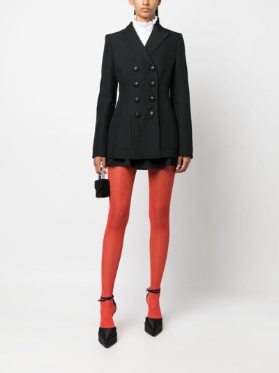 Philosophy Di Lorenzo Serafini Embossed-buttons Double-breasted Blazer In Black