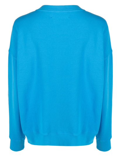 Shop Autry Logo-print Cotton Sweatshirt In Blue