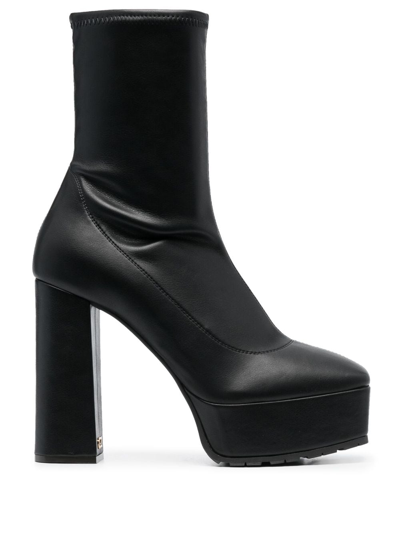 Shop Giuseppe Zanotti Square-toe 115mm Platform Boots In Black