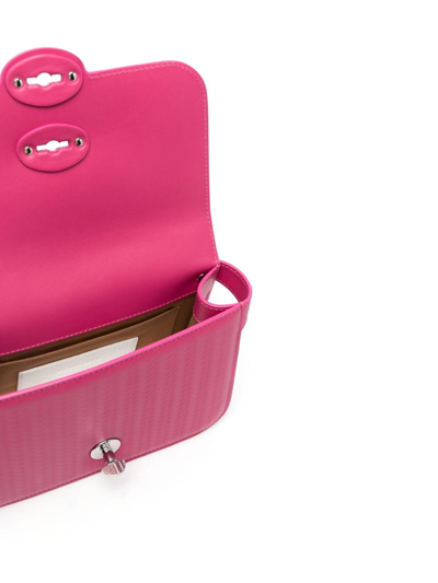 Shop Zanellato Ella Leather Shoulder Bag In Pink