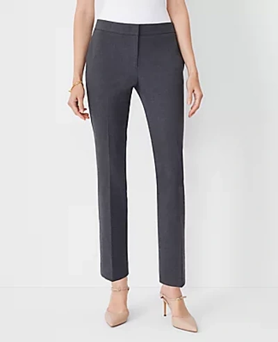 Ann Taylor The Petite Ankle Pant In Seasonless Stretch - Curvy Fit In Modern Charcoal