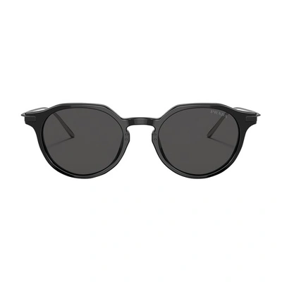 Shop Prada Phantos Sunglasses In Black_dark_grey